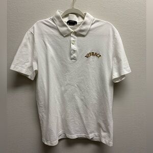 Versace Seashell Baroque Logo Polo Shirt 🐚